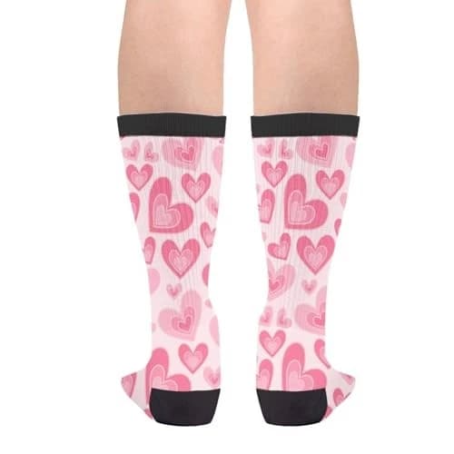 Novelty Fun Crew Socks Fashion Comfortable Men And Women Crazy Dress 1 Black - Image 2