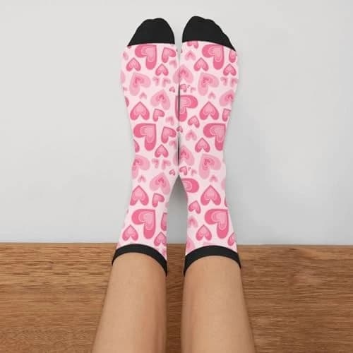 Novelty Fun Crew Socks Fashion Comfortable Men And Women Crazy Dress 1 Black - Image 1