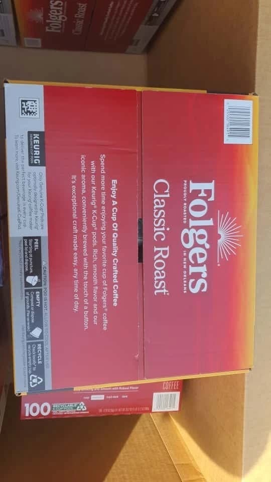 Folgers Classic Medium Roast K-Cup Coffee Pods, 100 ct. - Image 2
