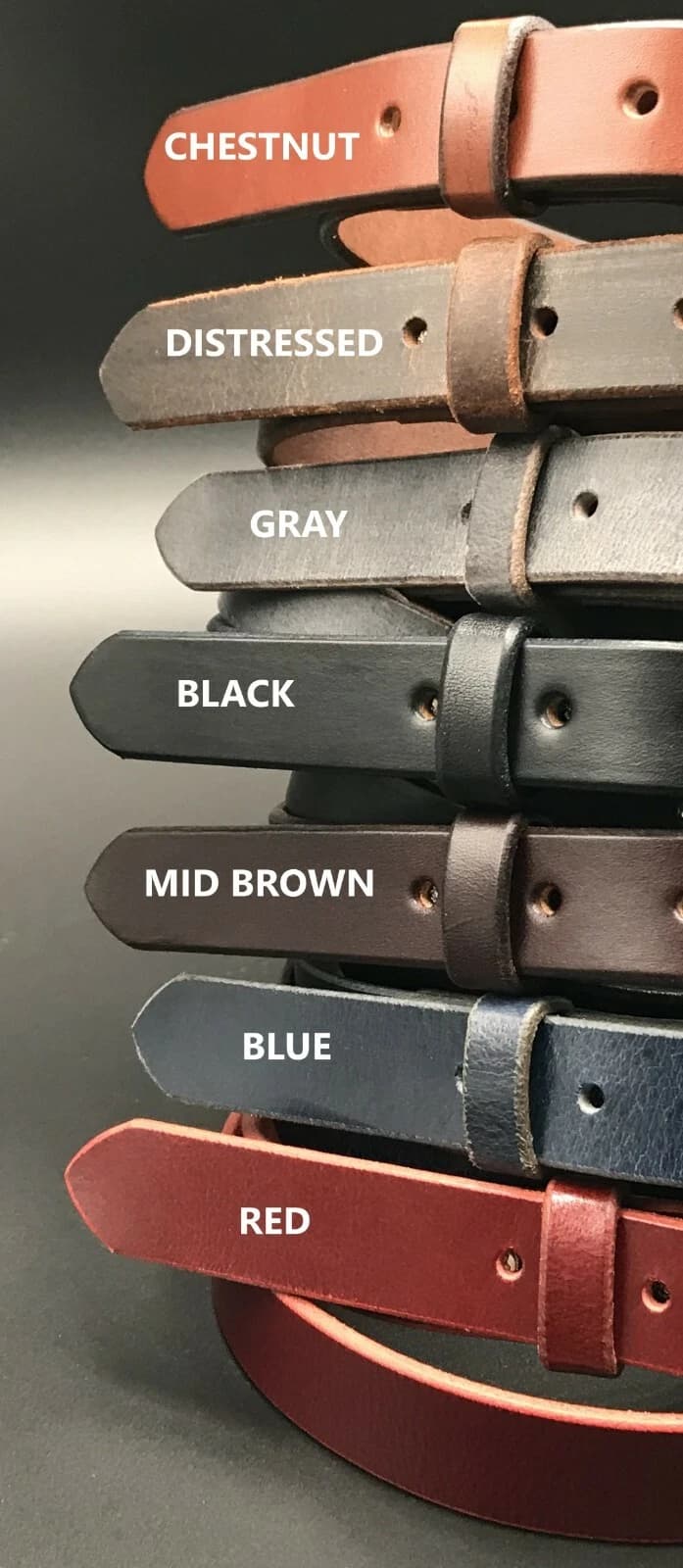 3/4" Genuine Bridle Leather Dress Belt,Buckle,Western Fashion Women Men Handmade - Image 2