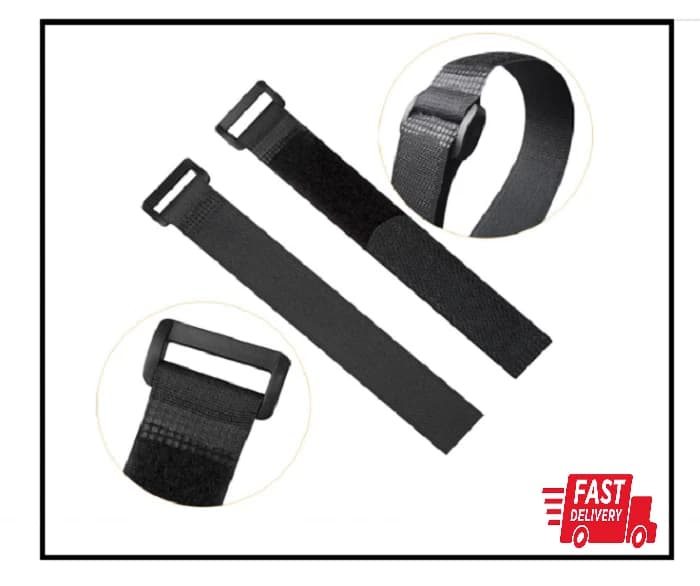 VELCRO Brand Bulk Pack 20 Reusable Fastening Cable Straps with Buckle Variety - Image 1