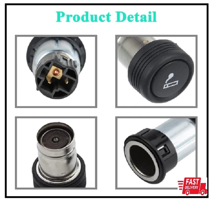 Cigarette Lighter Assembly Socket, OEM#XC3Z-15055-AA Ford E150 E250 E350 F150 F2 - Image 1