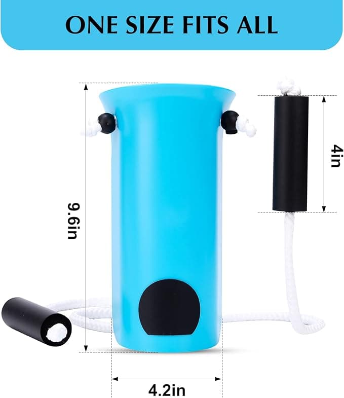CAidRE Sock Aid - Wide 3.93" Sock Aid with Foam Handles, Sock Aide Device for Elderly, Sock Helper Easy On Easy Off for Regular Socks, Blue - Image 2
